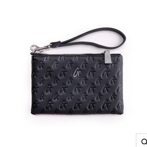 Glamaholic Monogram Mini Wristlet - Black
